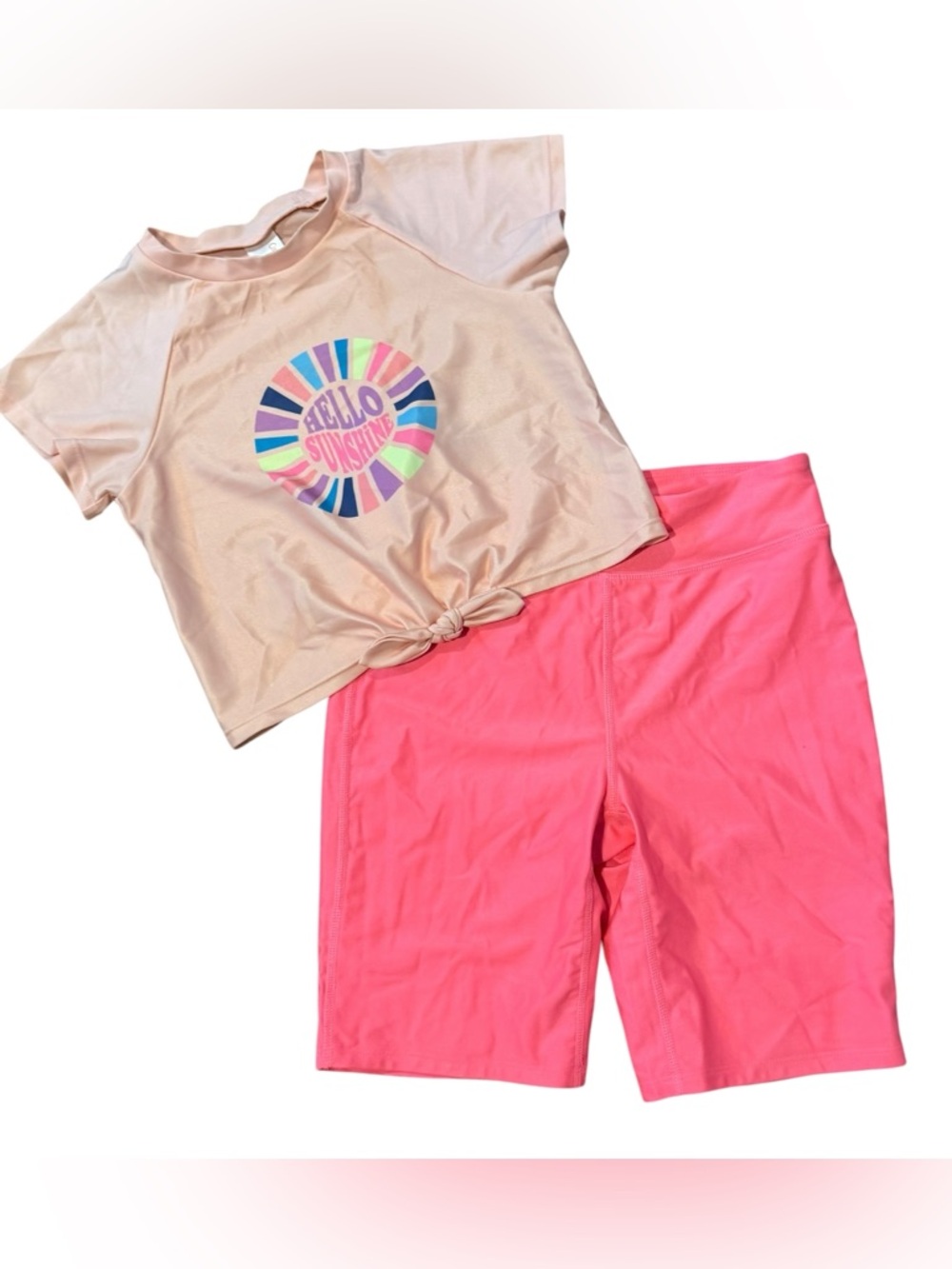 Cat & Jack Hello Sunshine Swim Set Size Large 10/12